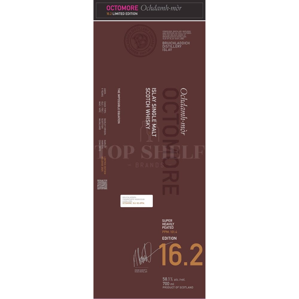 Octomore 16.2 101,4 PPM 58,1% main image 0