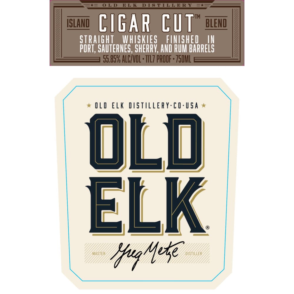 Old Elk Cigar Cut Island Blend Blended Whiskey Old Elk Bourbon