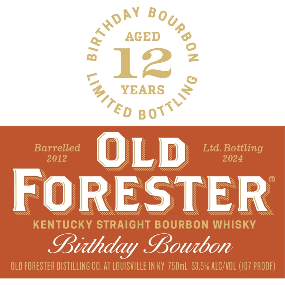 Old Forester Birthday Bourbon 2024 Bourbon Old Forester