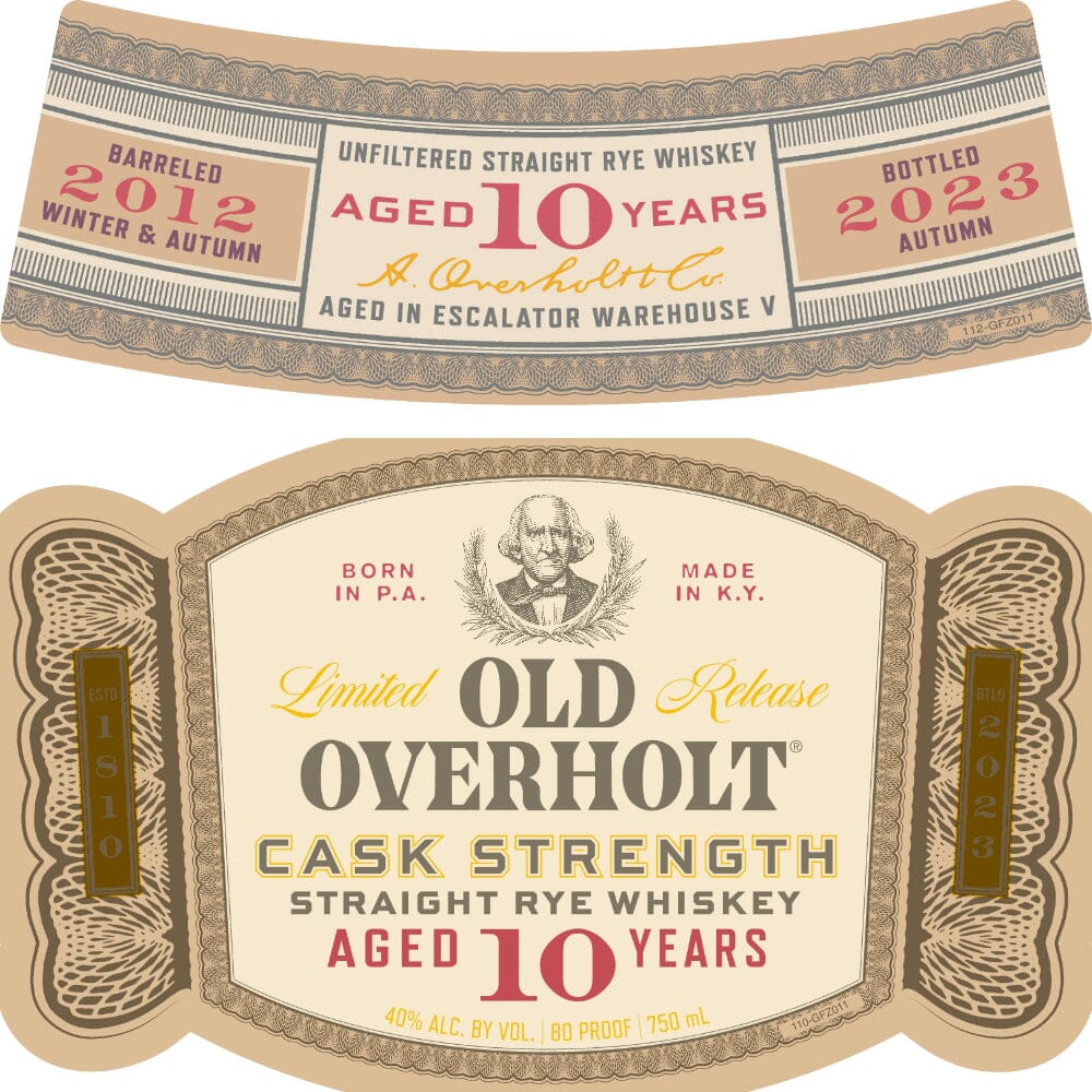 Old Overholt 10 Year Old Cask Strength Straight Rye Rye Whiskey Old Overholt