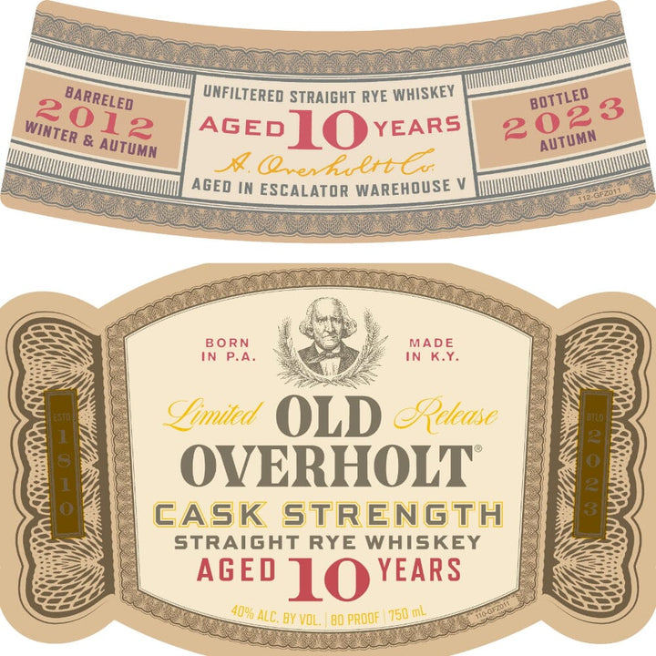 Old Overholt 10 Year Old Cask Strength Straight Rye Rye Whiskey Old Overholt