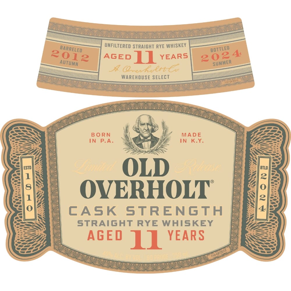 Old Overholt 11 Year Old Cask Strength Straight Rye Rye Whiskey Old Overholt