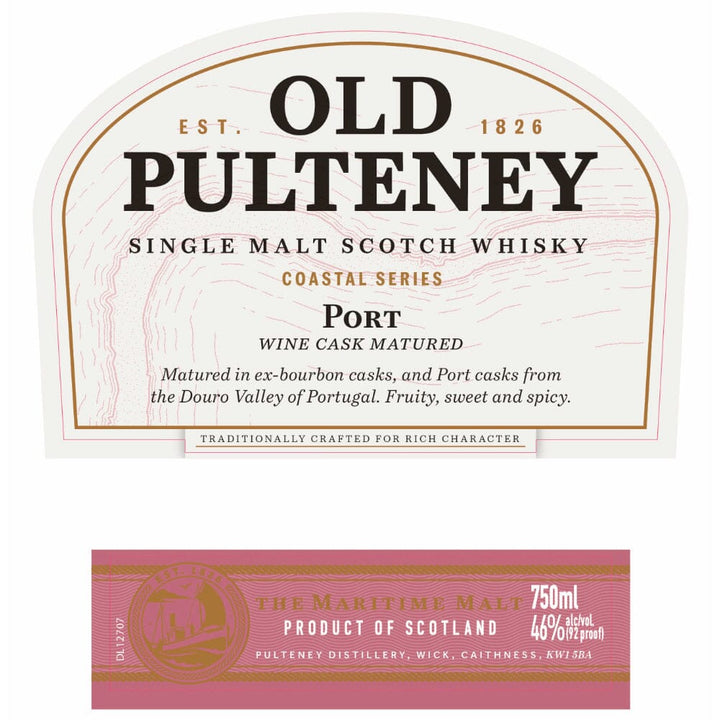 Old Pulteney Coastal Series Port Wine Cask Matured Scotch Old Pulteney