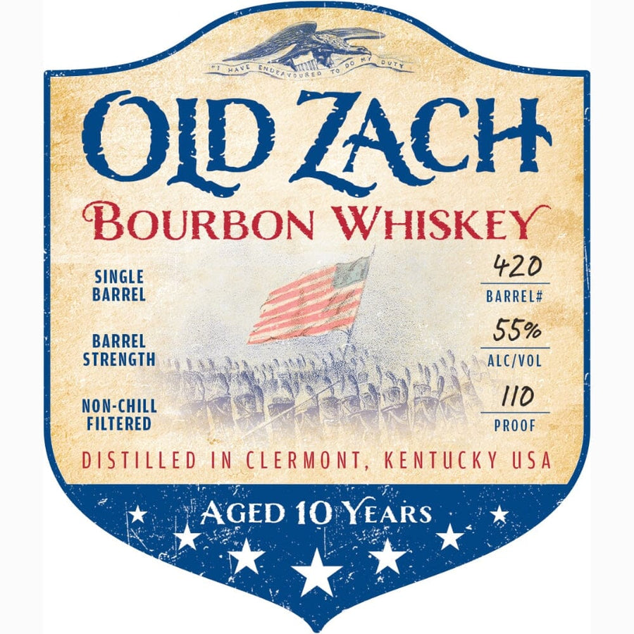Old Zach 10 Year Old Bourbon Whiskey Bourbon Old Zach