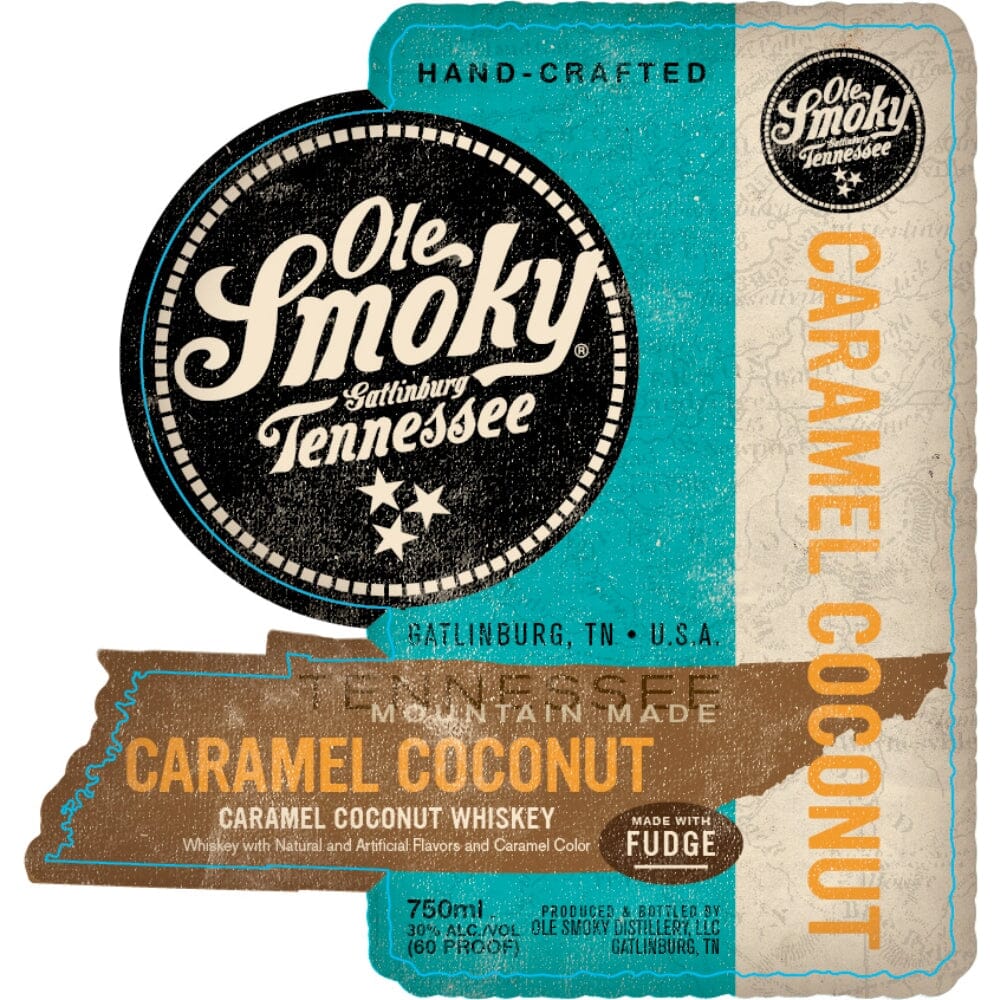 Ole Smoky Caramel Coconut Whiskey Flavored Whiskey Ole Smoky