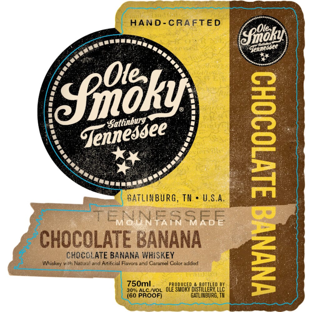 Ole Smoky Chocolate Banana Whiskey Flavored Whiskey Ole Smoky