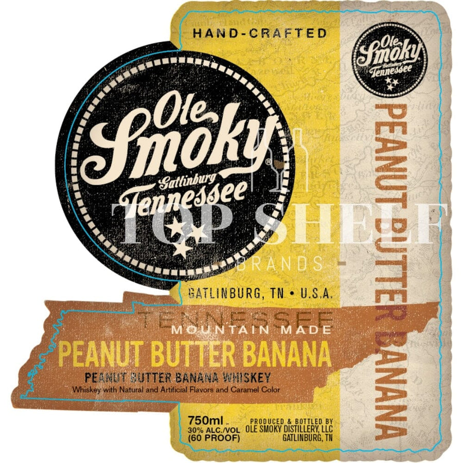 Ole Smoky Peanut Butter Banana Whiskey Flavored Whiskey Ole Smoky
