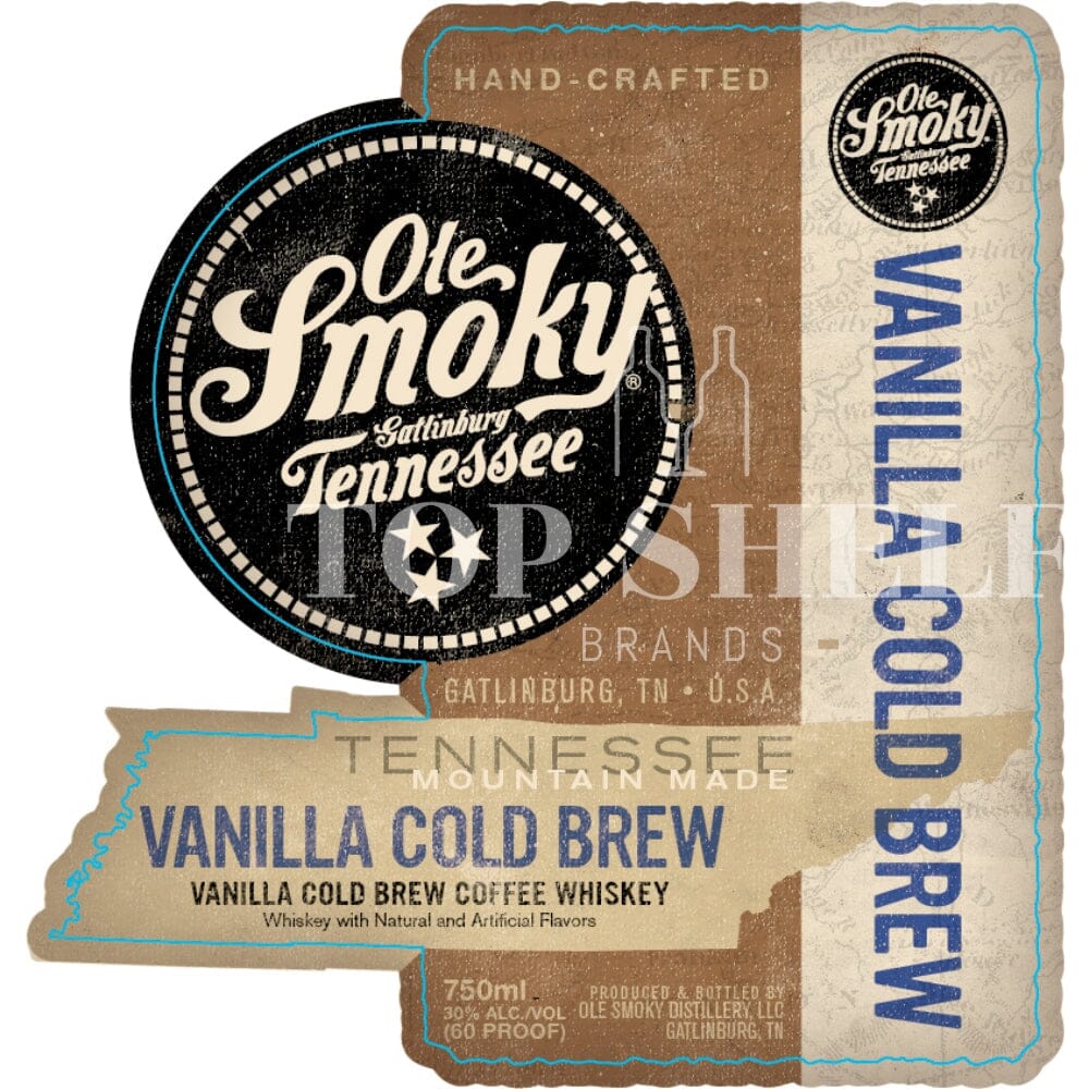 Ole Smoky Vanilla Cold Brew Coffee Whiskey Flavored Whiskey Ole Smoky