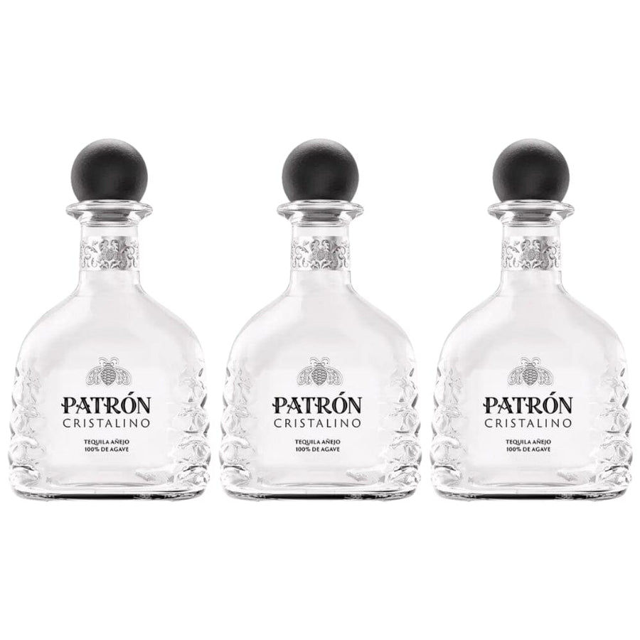 Patrón Cristalino Anejo Tequila 3pk Tequila Patron Tequila