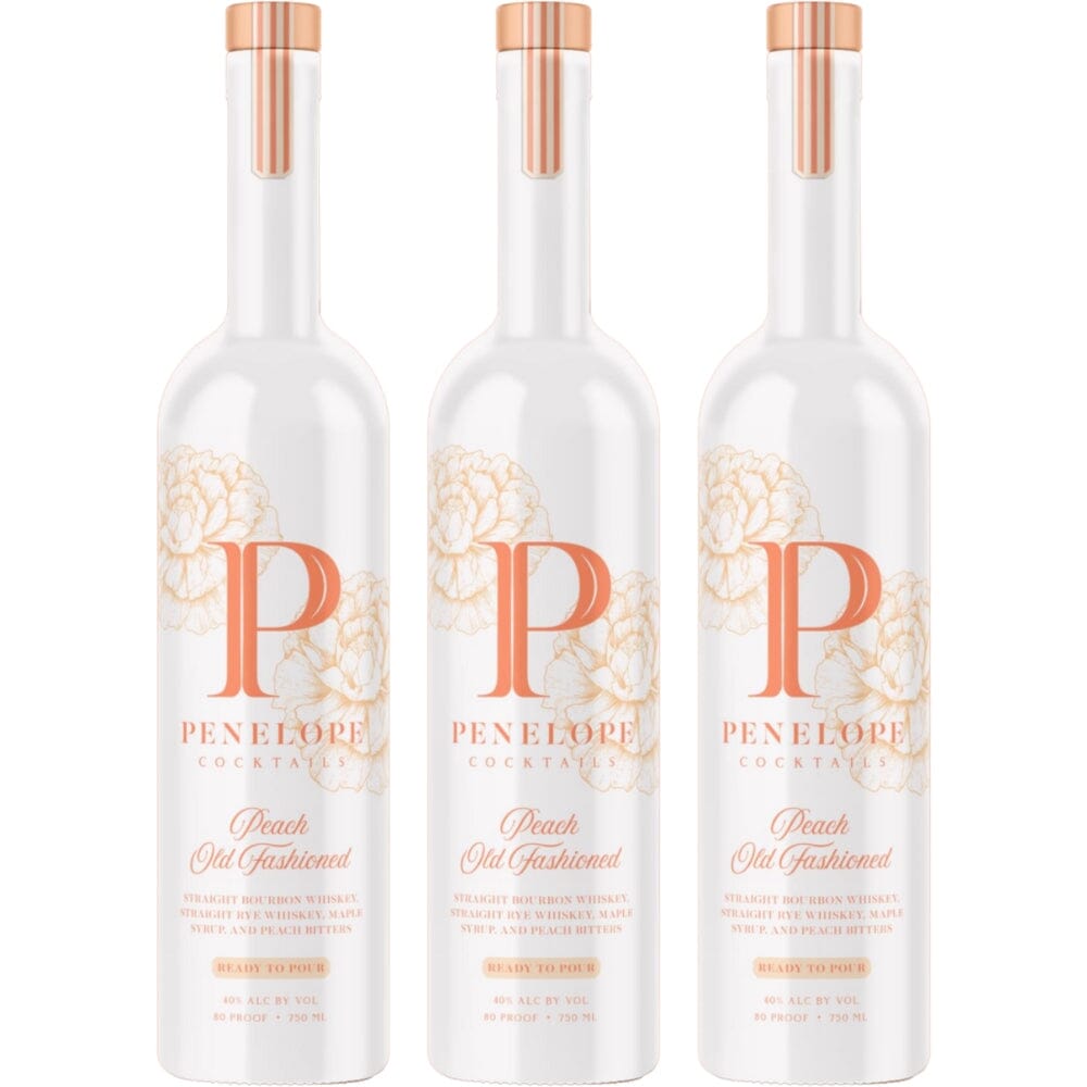 Penelope Cocktails Peach Old Fashioned 3pk Ready-To-Drink Cocktails Penelope Bourbon