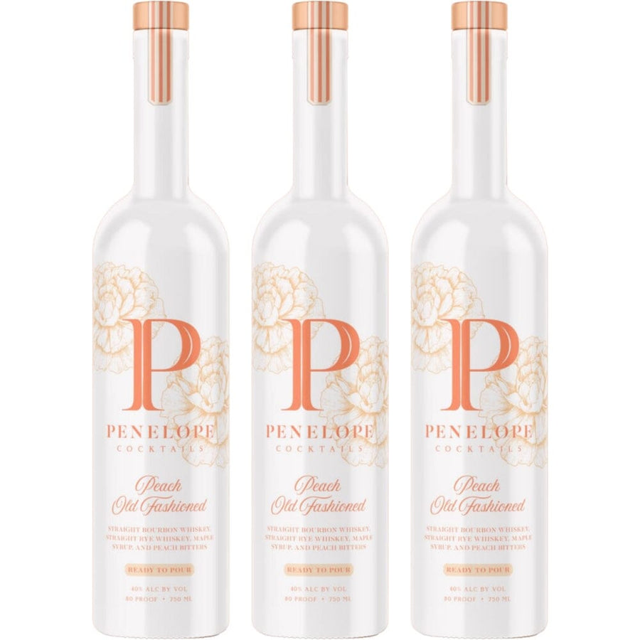Penelope Cocktails Peach Old Fashioned 3pk Ready-To-Drink Cocktails Penelope Bourbon