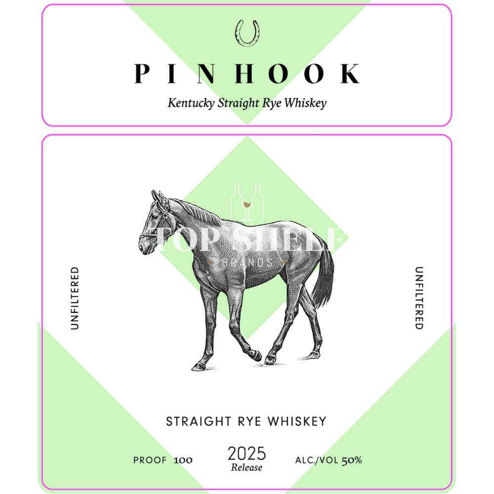 Pinhook Straight Rye 2025 Release Rye Whiskey Pinhook Bourbon