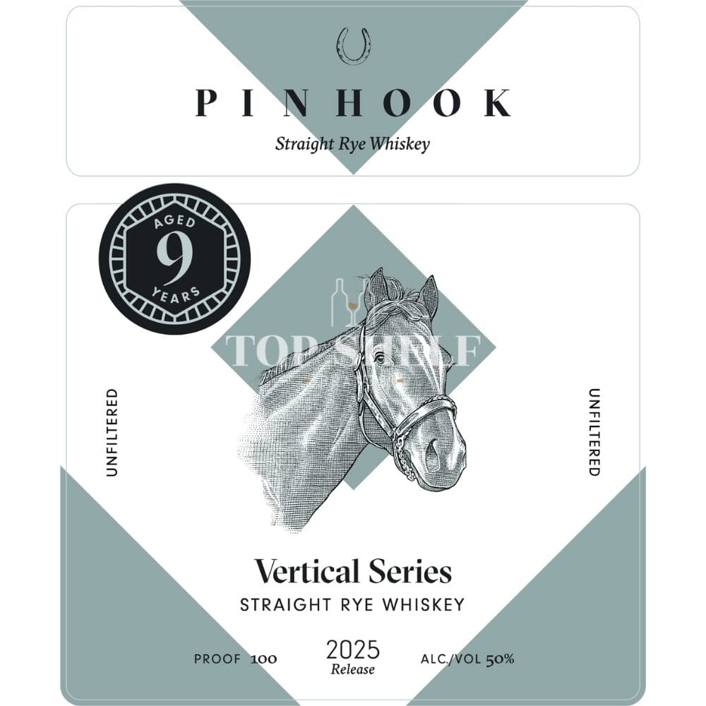 Pinhook Vertical Series 9 Year Old Rye 2025 Release Rye Whiskey Pinhook Bourbon