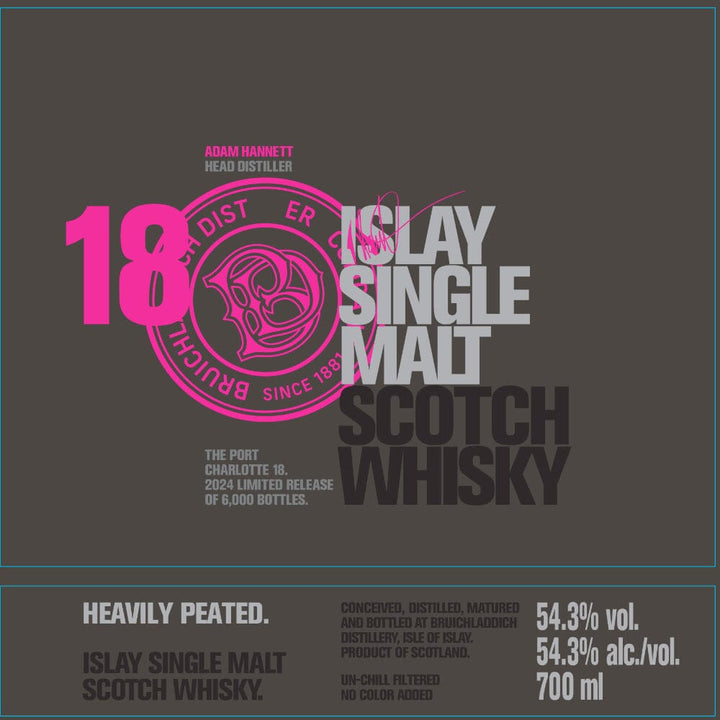 Port Charlotte 18 Year Old Scotch Port Charlotte