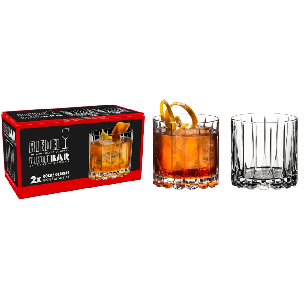 RIEDEL Rocks Glass Neat Barware Drink Specific Glassware Set of 2 Accessories Riedel