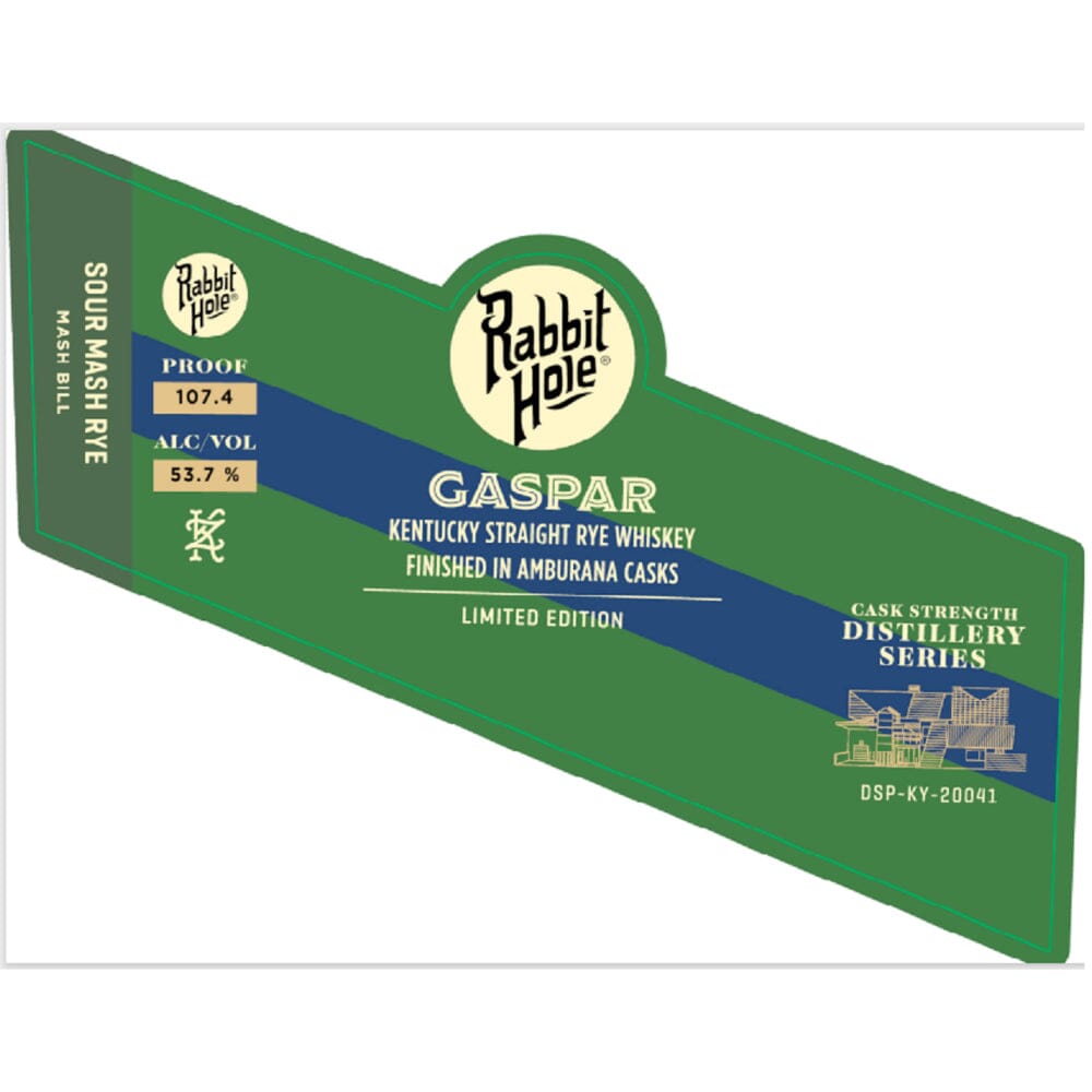 Rabbit Hole Gaspar Sour Mash Rye Whiskey Rye Whiskey Rabbit Hole Distillery