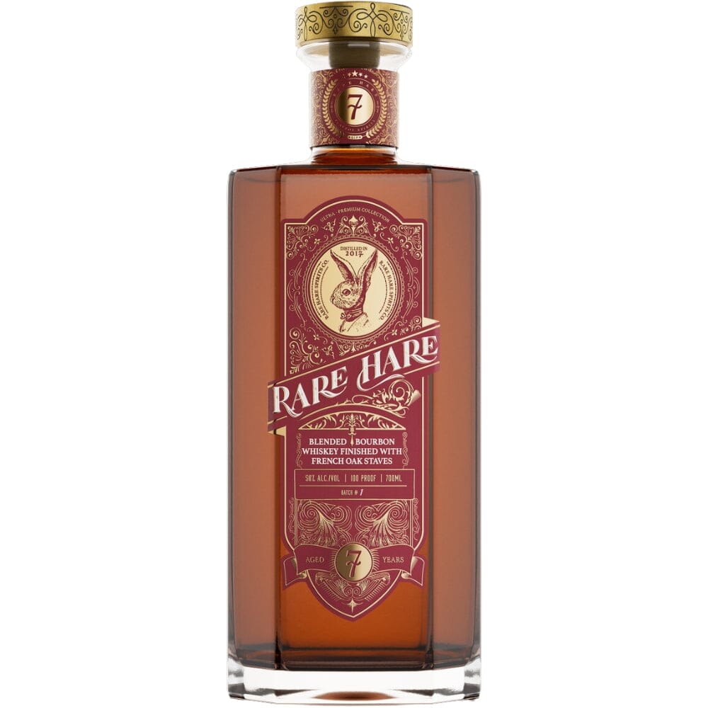 Rare Hare 7 Year Old Bourbon Finished with French Oak Staves Bourbon Rare Hare Spirits