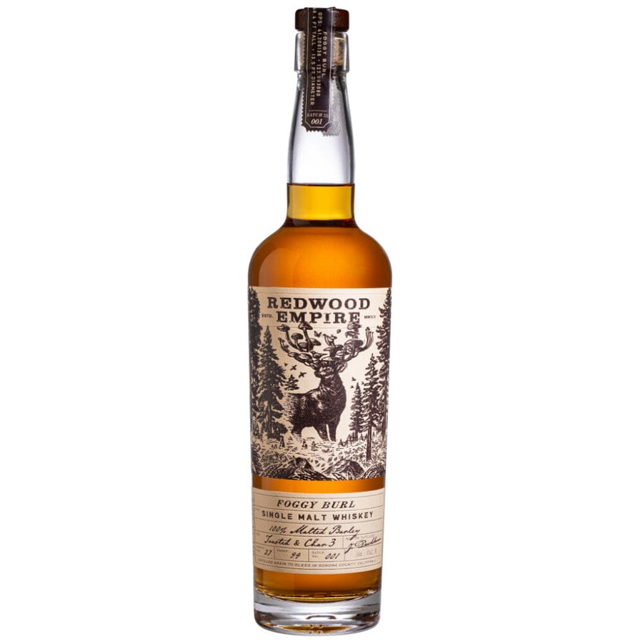Redwood Empire Foggy Burl Single Malt Whiskey American Single Malt Whiskey Redwood Empire Whiskey