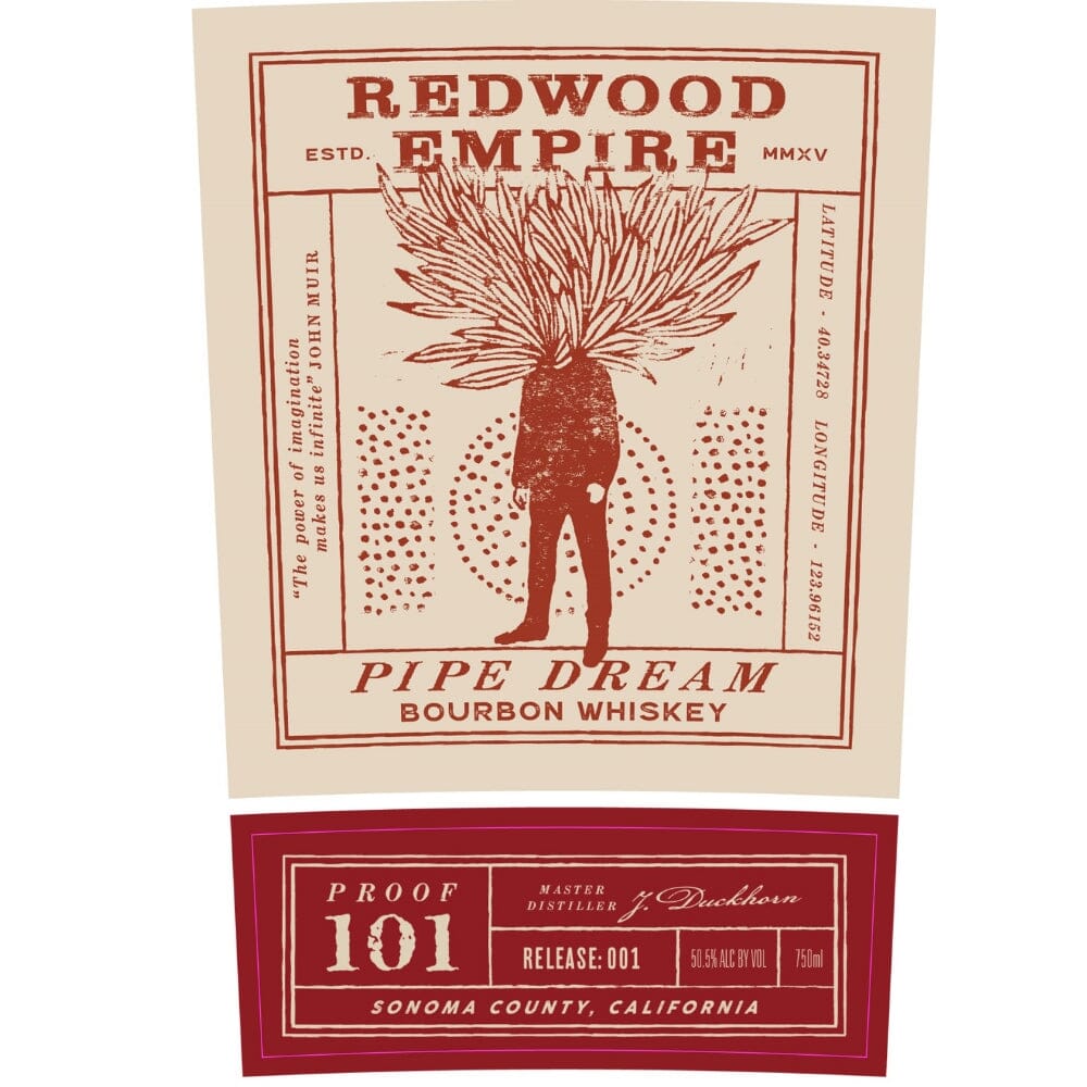 Redwood Empire Pipe Dream 101 Bourbon Whiskey Bourbon Redwood Empire Whiskey