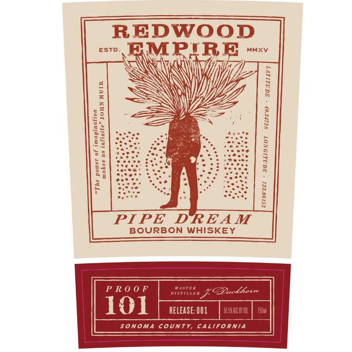 Redwood Empire Pipe Dream 101 Bourbon Whiskey Bourbon Redwood Empire Whiskey