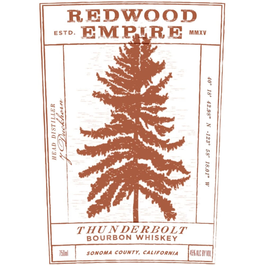 Redwood Empire Thunderbolt Bourbon Bourbon Redwood Empire Whiskey