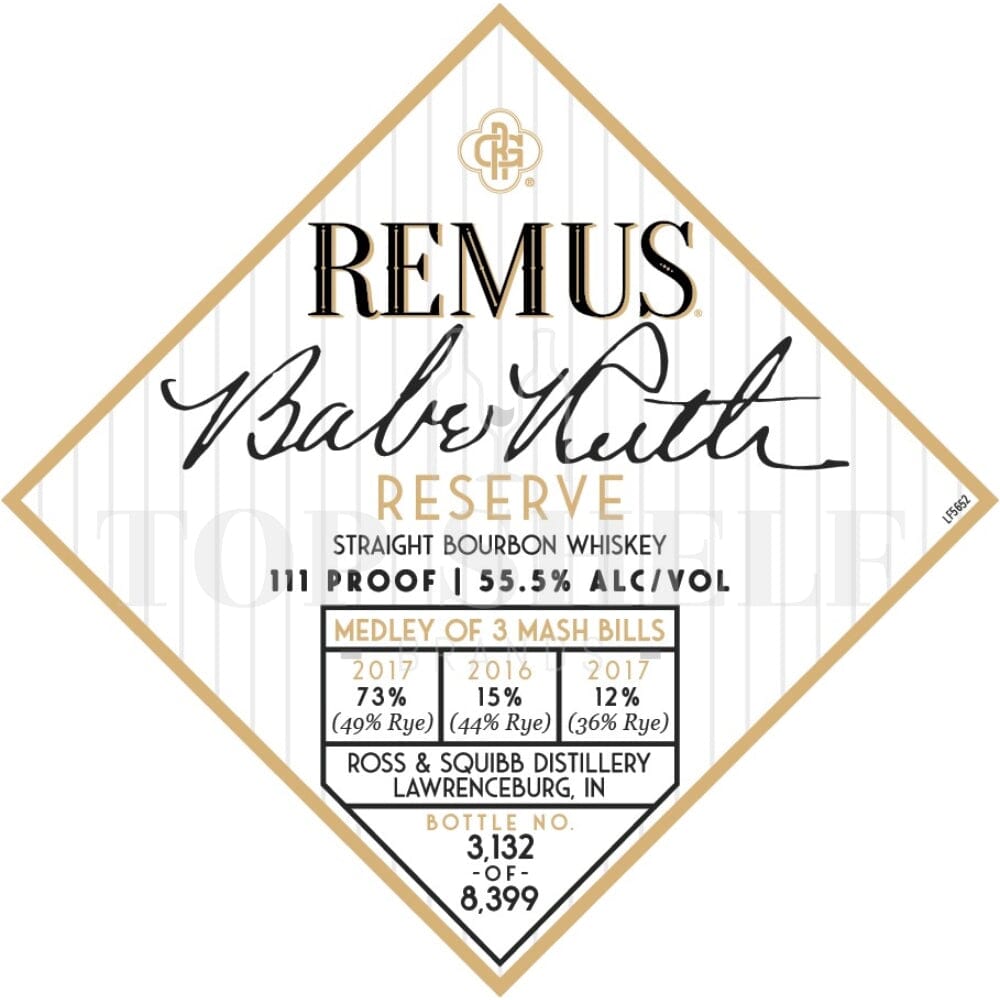Remus Babe Ruth Reserve Bourbon Batch 2 Bourbon Remus Bourbon
