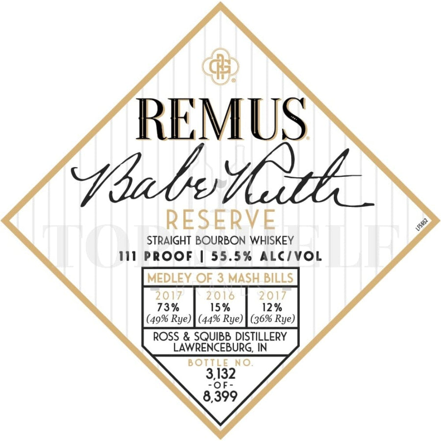 Remus Babe Ruth Reserve Bourbon Batch 2 Bourbon Remus Bourbon