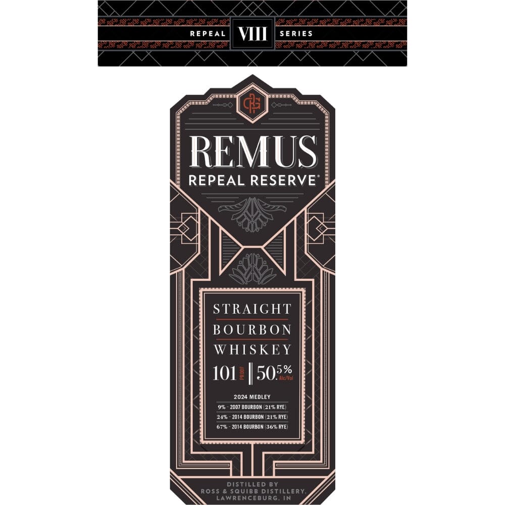 Remus Repeal Reserve VIII Bourbon Whiskey George Remus
