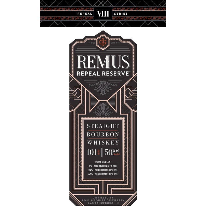 Remus Repeal Reserve VIII Bourbon Whiskey George Remus