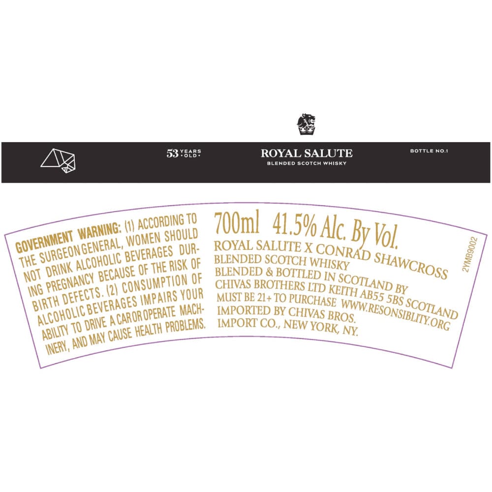 Royal Salute X Conrad Shawcross 53 Year Old Scotch Royal Salute