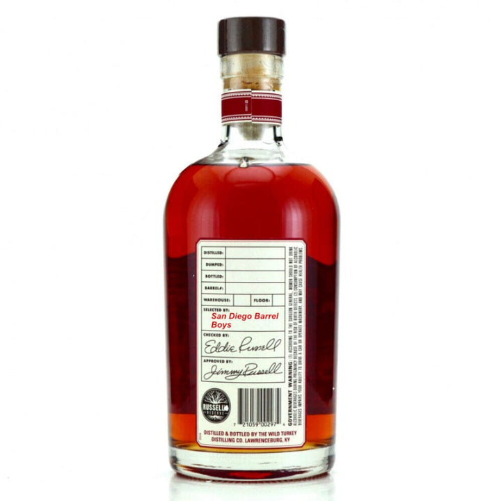 Russell's Reserve Single Barrel Private Selection Selected by SDBB Bourbon Russell’s Reserve