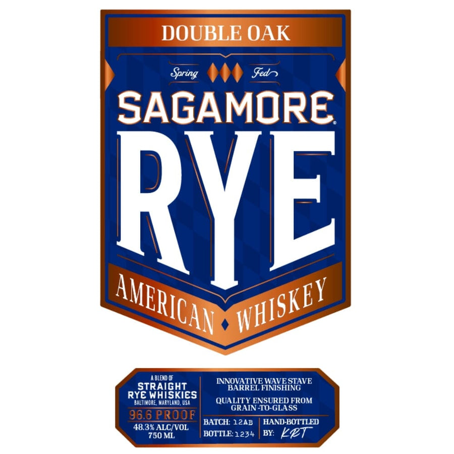 Sagamore Rye Double Oak Blended Straight Rye Rye Whiskey Sagamore Spirit