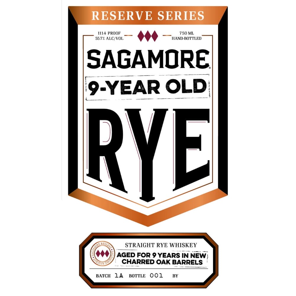 Sagamore Reserve Series 9 Year Old Rye Whiskey Rye Whiskey Sagamore Spirit