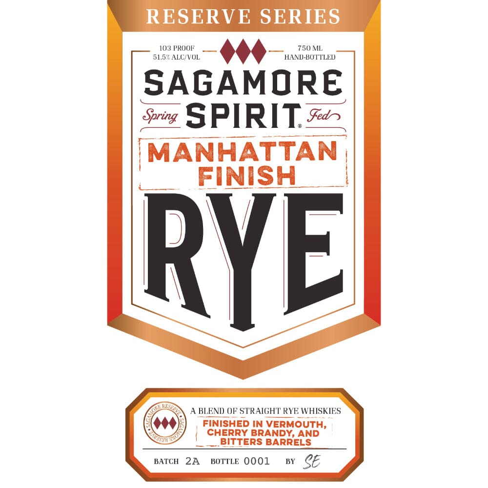 Sagamore Spirit Reserve Series Manhattan Finish Rye Rye Whiskey Sagamore Spirit