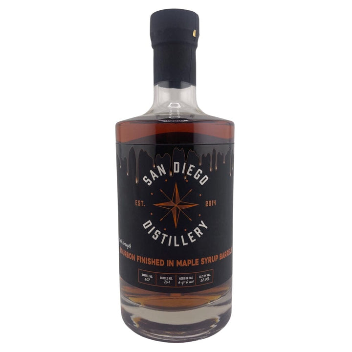 San Diego Distillery Sip Whiskey Private Cask Single Barrel Select Finished in Maple Syrup Barrels Bourbon San Diego Distillery