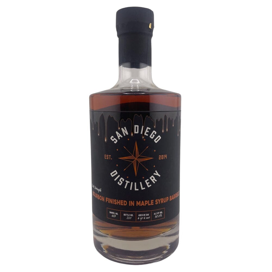 San Diego Distillery Sip Whiskey Private Cask Single Barrel Select Finished in Maple Syrup Barrels Bourbon San Diego Distillery