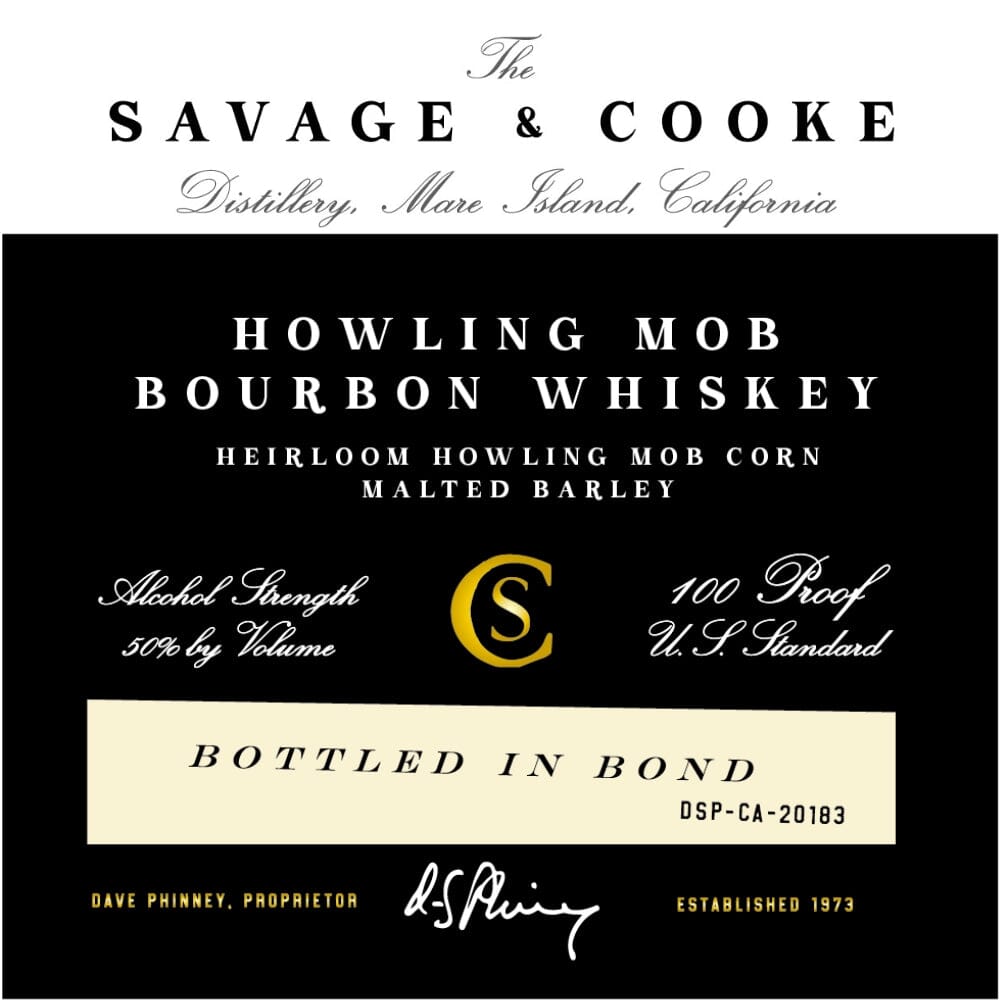 Savage & Cooke Howling Mob Bourbon Bottled in Bond Bourbon Savage & Cooke