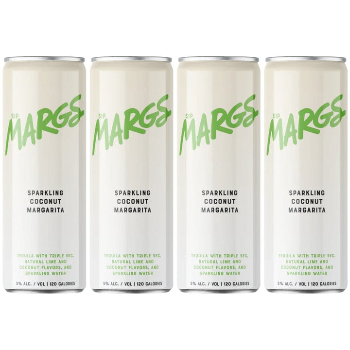 SipMARGS Coconut Margarita 4PK Ready-To-Drink Cocktails SipMARGS