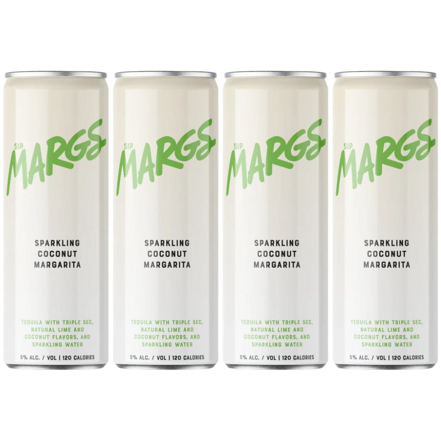 SipMARGS Coconut Margarita 4PK Ready-To-Drink Cocktails SipMARGS