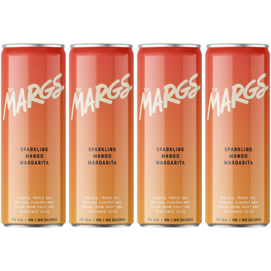 SipMARGS Mango Margarita 4PK Ready-To-Drink Cocktails SipMARGS