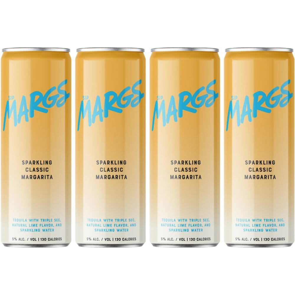 SipMARGS Classic Margarita 4PK Ready-To-Drink Cocktails SipMARGS