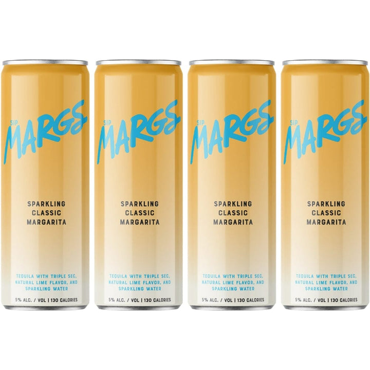 SipMARGS Classic Margarita 4PK Ready-To-Drink Cocktails SipMARGS