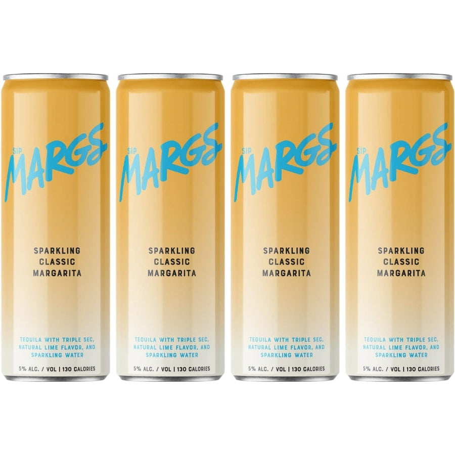 SipMARGS Classic Margarita 4PK Ready-To-Drink Cocktails SipMARGS