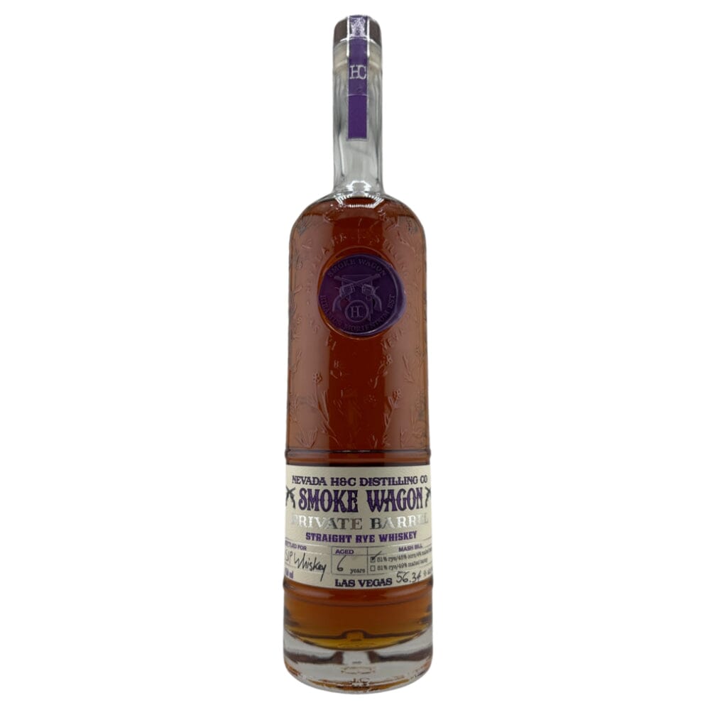 Smoke Wagon Private Barrel Straight Rye Whiskey Selected by Sip Whiskey Rye Whiskey Smoke Wagon Bourbon