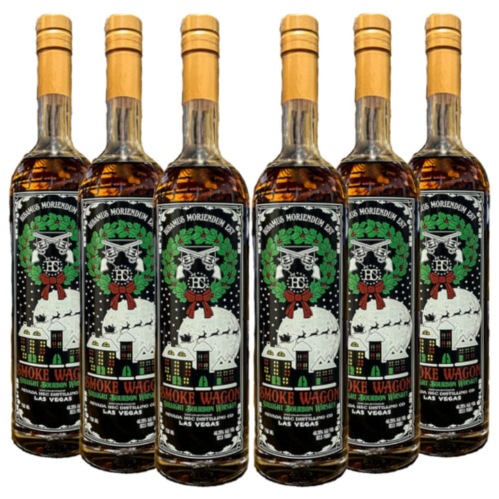 Smoke Wagon Straight Bourbon Christmas 2023 Limited Edition Bourbon Smoke Wagon Bourbon 6 Pack
