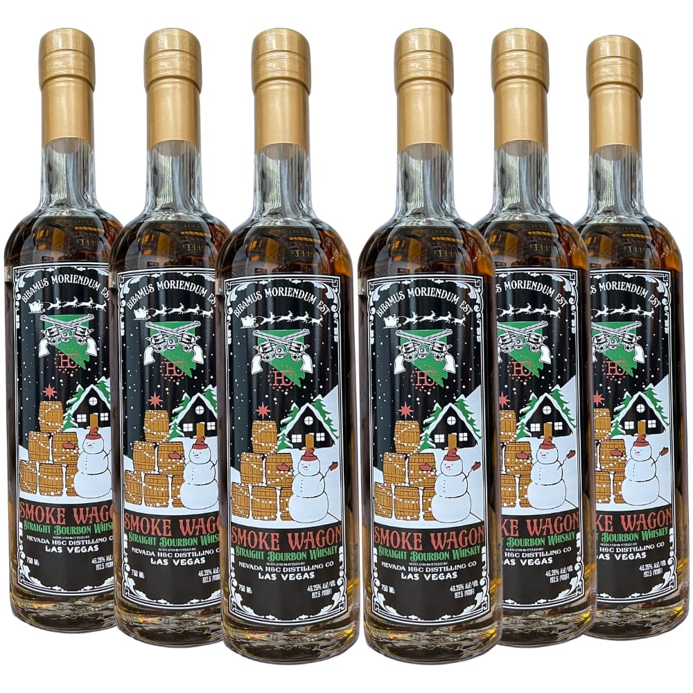 Smoke Wagon Straight Bourbon Christmas 2024 Limited Edition 6pk Bourbon Smoke Wagon Bourbon