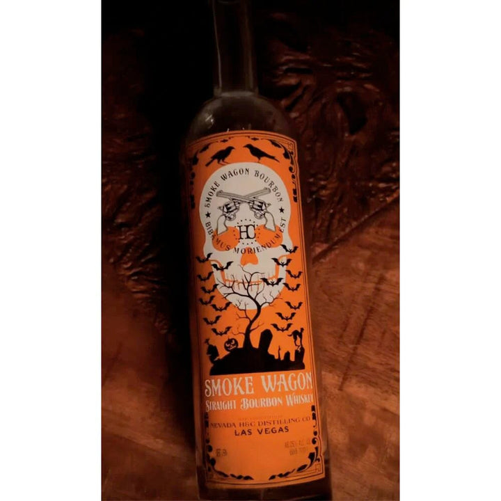 Smoke Wagon Straight Bourbon Glow In The Dark Halloween Edition 2023 Straight Bourbon Whiskey Smoke Wagon Bourbon