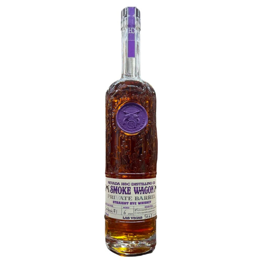Smoke Wagon Straight Rye Whiskey Private Barrel 6 Year Old California #1 Rye Whiskey Smoke Wagon Bourbon