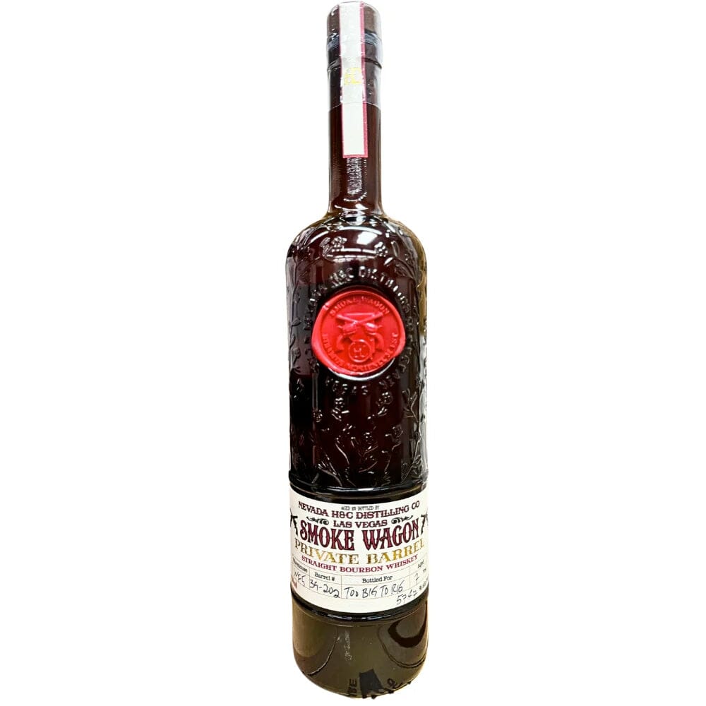 Smoke Wagon 'Too Big To Rig' Private Barrel Straight Bourbon Whiskey Selected by Sip Whiskey Bourbon Smoke Wagon Bourbon