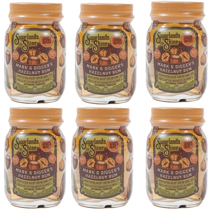 Sugarlands Shine Hazelnut Rum Moonshine 50ml 6pk Moonshine Sugarlands Distilling Company